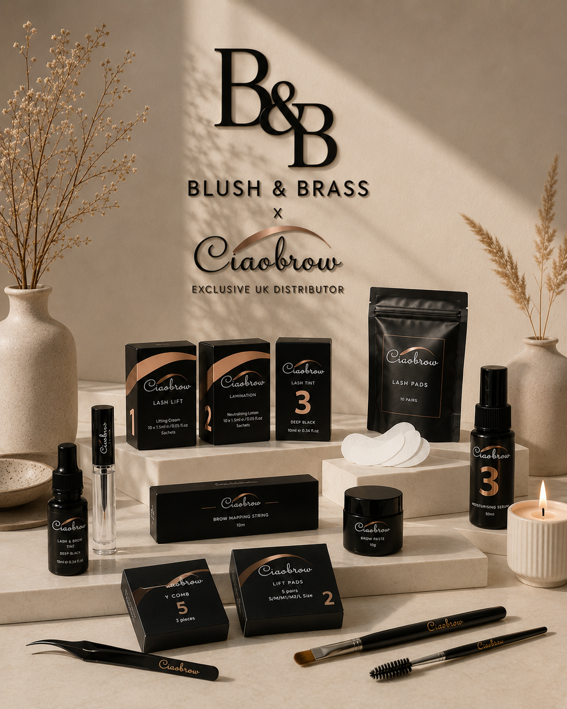 Blush & Brass x Ciaobrow — Exclusive UK Distributor