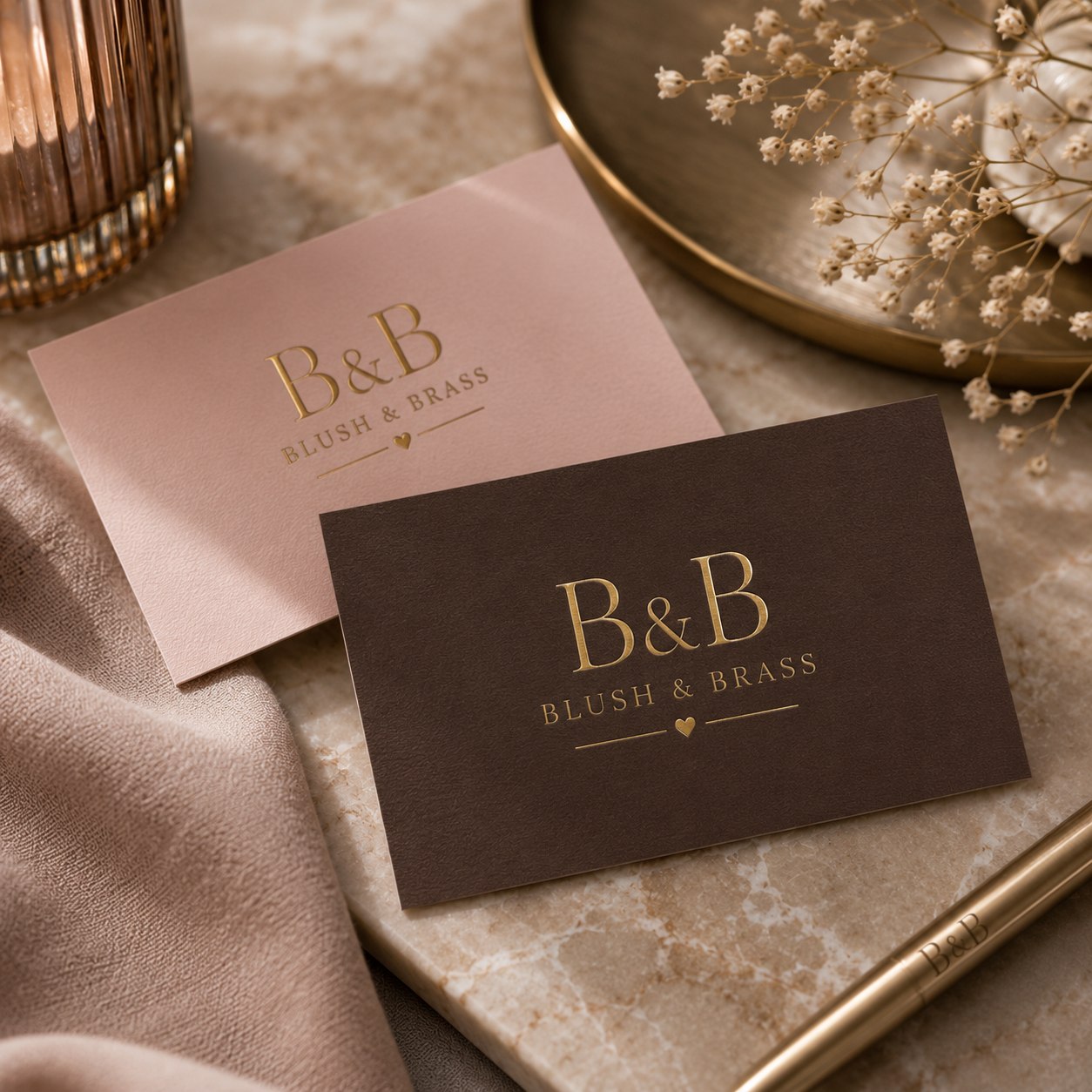 Blush & Brass Instagram post