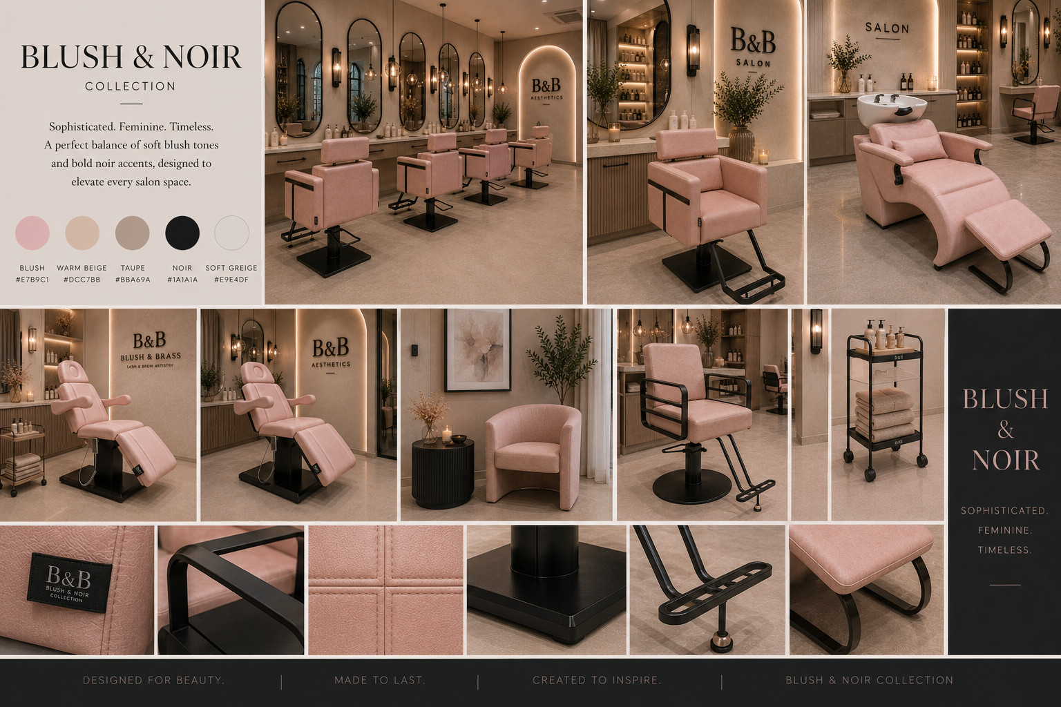 Blush & Noir Collection lookbook