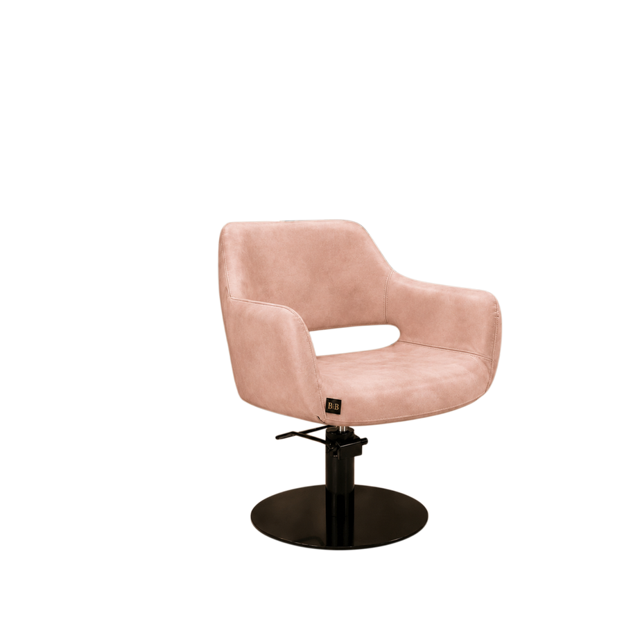 The Verona Styling Chair — Blush & Noir